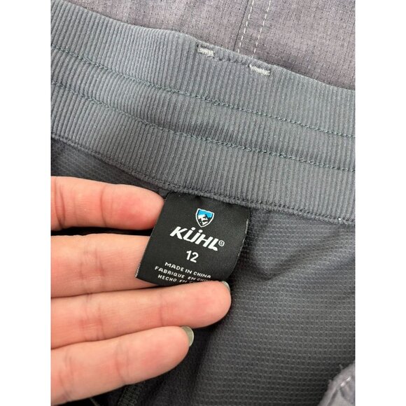 Kuhl women's 12 charcoal grey hiking outdoors athletic skort skirt - Picture 6 of 9